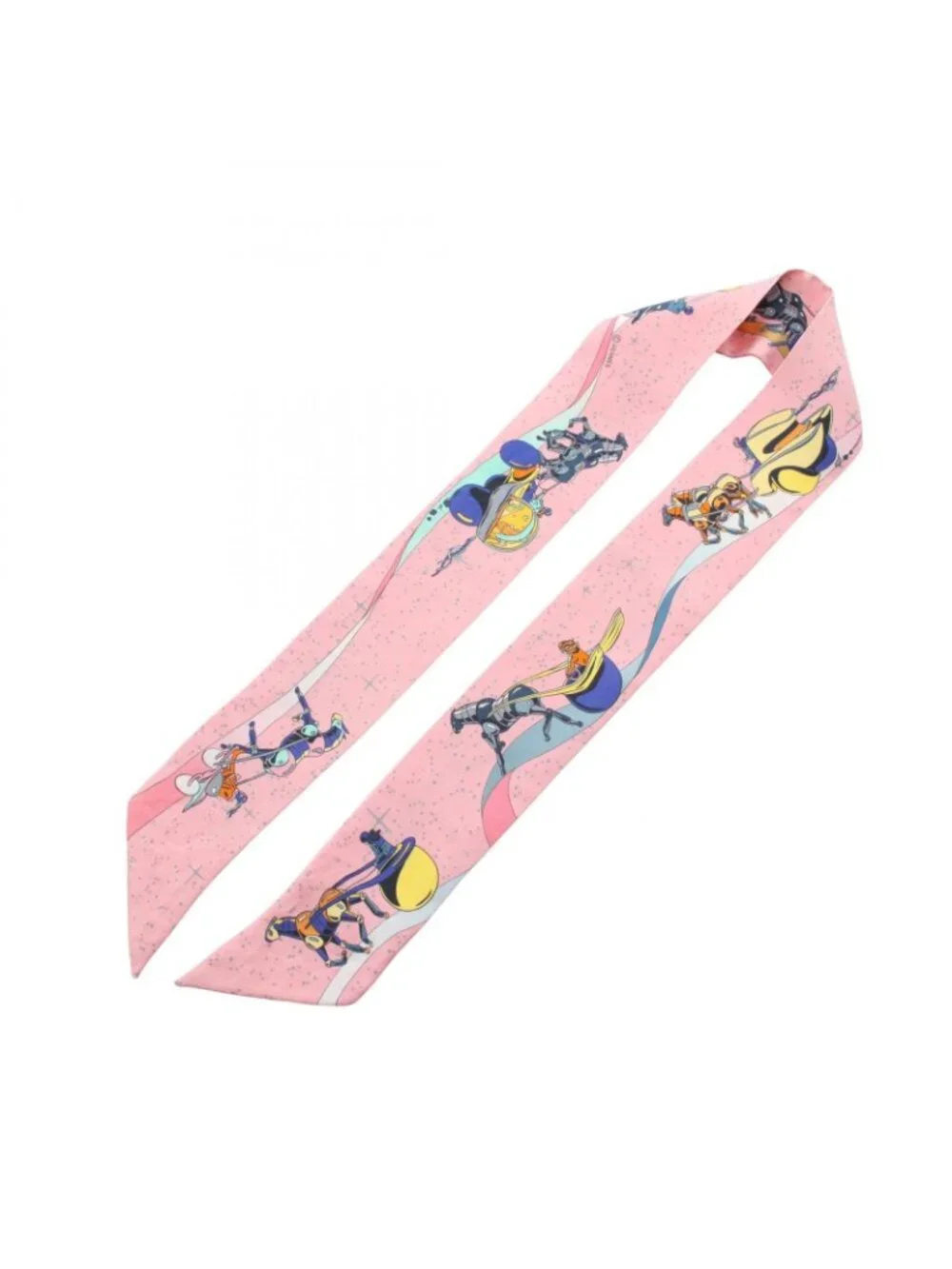 Hermes Scarf Twill Space Derby Silk